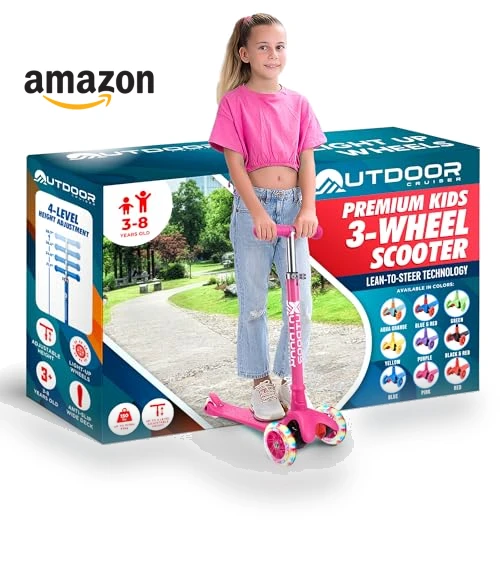 3-Wheel Kids Scooter — Push Scooters, OutdoorCruiser
