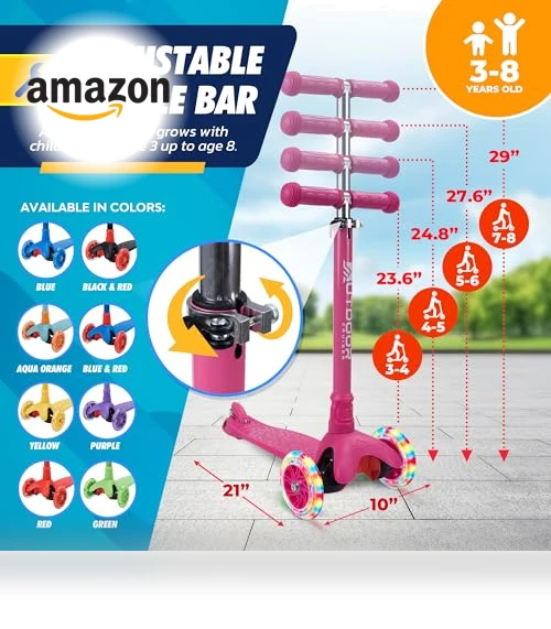 3-Wheel Kids Scooter — Push Scooters, OutdoorCruiser