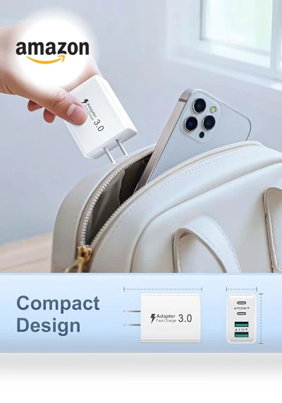 40W 4-Port USB C Wall Charger — Chargers, BECHAGE