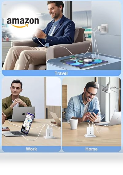 40W 4-Port USB C Wall Charger — Chargers, BECHAGE