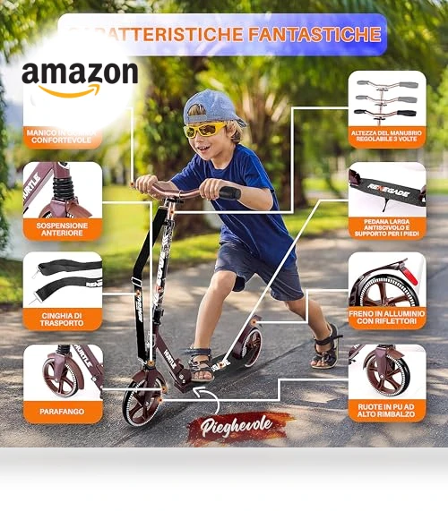 Adjustable Kick Scooter — Push Scooters, Hurtle