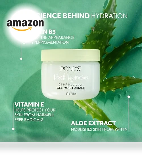 Aloe Extract & Vitamin B3 Gel Face Moisturizer — Facial Hydration, POND'S