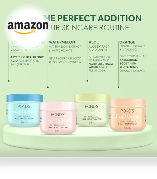 Aloe Extract & Vitamin B3 Gel Face Moisturizer — Facial Hydration, POND'S