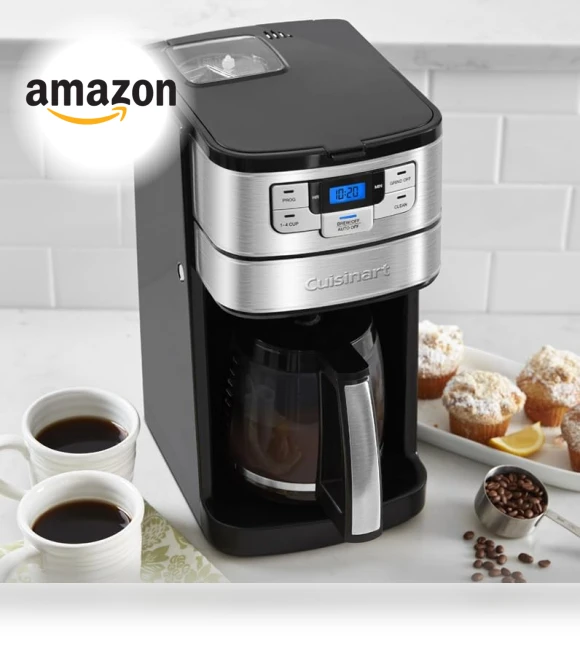 Automatic Grind and Brew 12-Cup Coffeemaker — Electric Blade Coffee Grinders, Cuisinart