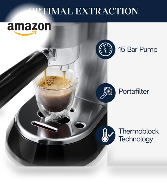 Dedica Espresso Machine — Coffee & Espresso Combos, De'Longhi