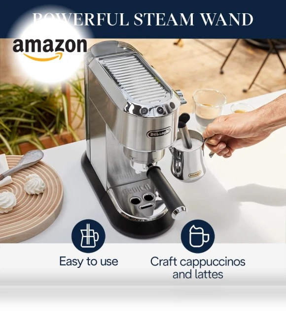 Dedica Espresso Machine — Coffee & Espresso Combos, De'Longhi