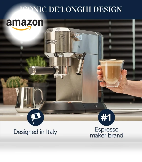 Dedica Espresso Machine — Coffee & Espresso Combos, De'Longhi