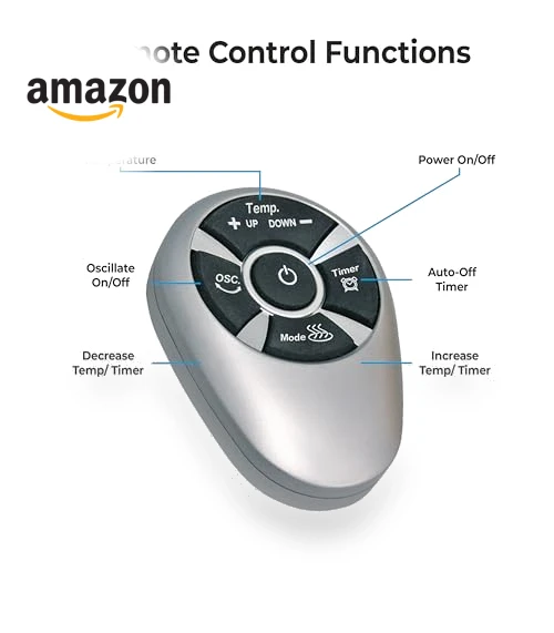 Electric Oscillating Ceramic Tower Space Heater — Portable Heating Solutions, Comfort Zone
