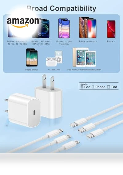 Fast Charging iPhone Charger Set — Chargers, Susnwere