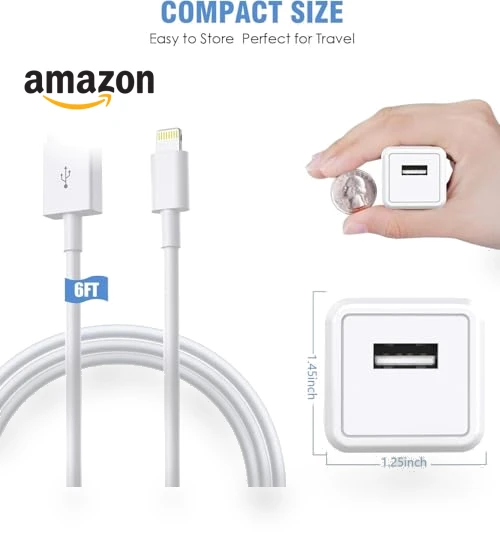 Fast Charging USB Wall Charger with Lightning Cable — Chargers, Curvologys