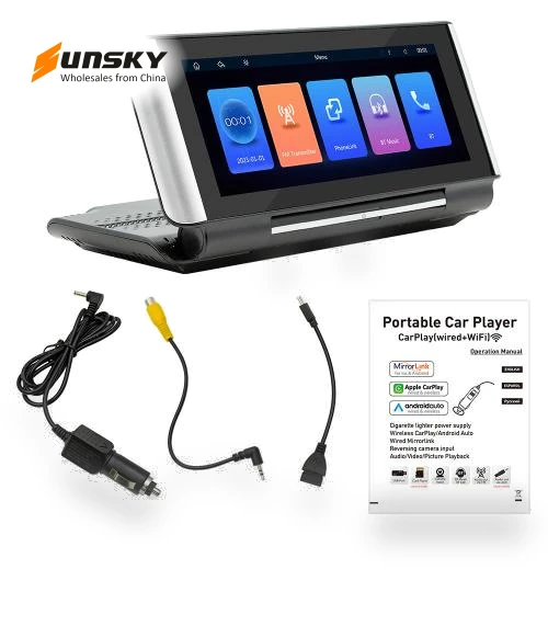 Foldable Portable Car MP5 Player — Vehicle Phone Holders