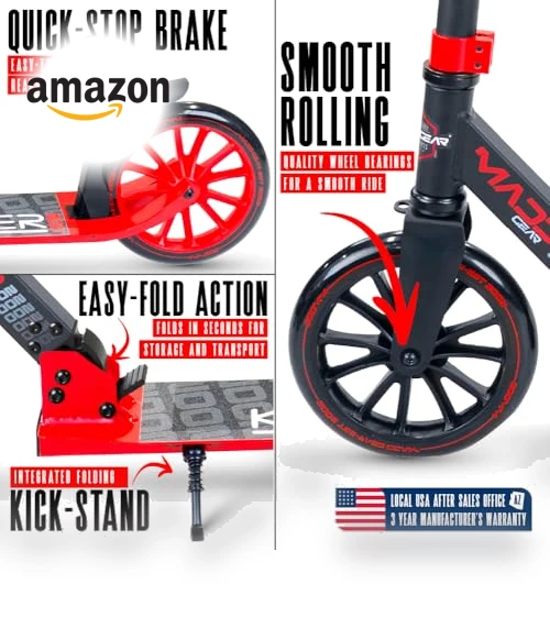 Folding Kick Scooter — Push Scooters, Madd Gear