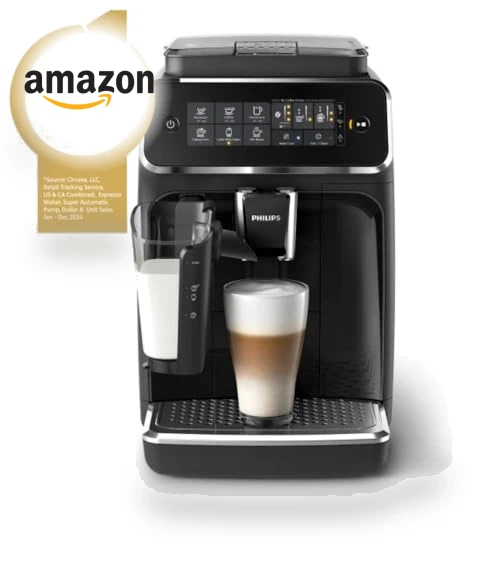Fully Automatic Espresso Machine with LatteGo Milk Frother — Coffee & Espresso Combos, Philips