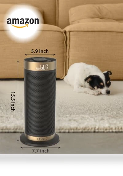 PTC Electric Desk Heater with Thermostat — Portable Heating Solutions, FERXIDI