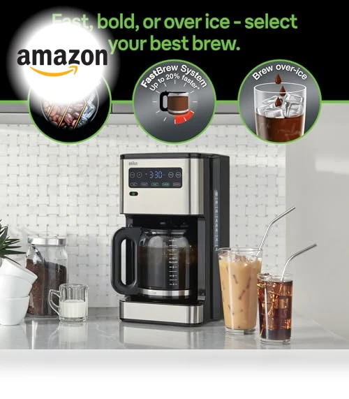 Pure Flavor Drip Coffee Maker — Coffee & Espresso Combos, Braun