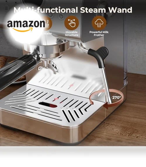 Semi-Automatic Espresso Maker with Milk Frother — Milk Frothers, Havato