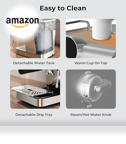 Semi-Automatic Espresso Maker with Milk Frother — Milk Frothers, Havato