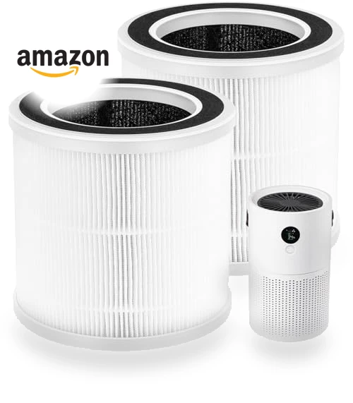 True HEPA Replacement Filter — Activated Carbon Air Purifiers, HOMFILBIT