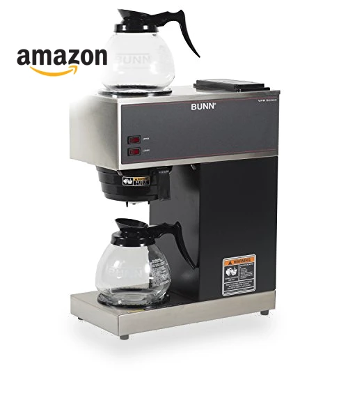 12-Cup Pourover Commercial Coffee Brewer with Upper and Lower Warmers and Two Glass Decanters — Coffee Makers, BUNN