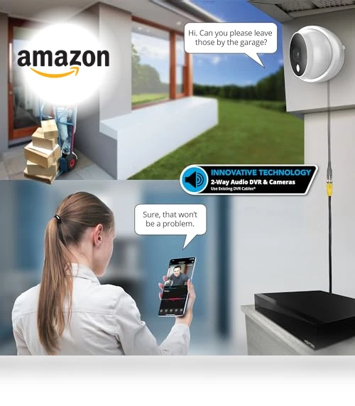 2-Way Audio 12 Channel DVR Video Home Security Camera System — Smart Home Security, Night Owl