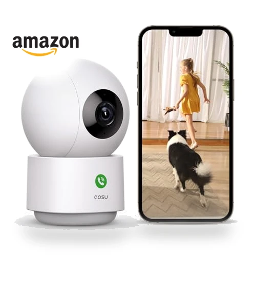 2K Security Camera Indoor — Baby Monitors, AOSU
