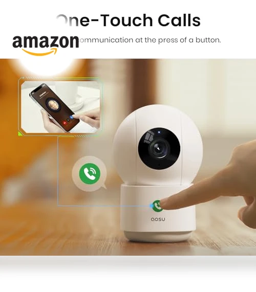 2K Security Camera Indoor — Baby Monitors, AOSU