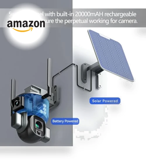 4K Security Camera Wireless Outdoor with Solar Panel — Security Cameras, Niview