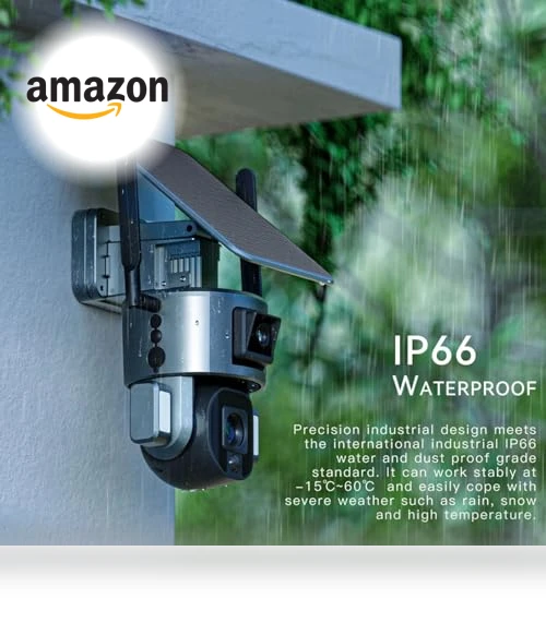 4K Security Camera Wireless Outdoor with Solar Panel — Security Cameras, Niview