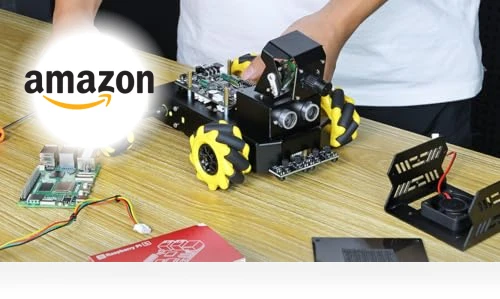AI Vision Robot Car with 2DOF HD Camera — Robotic Enhancements, Yahboom