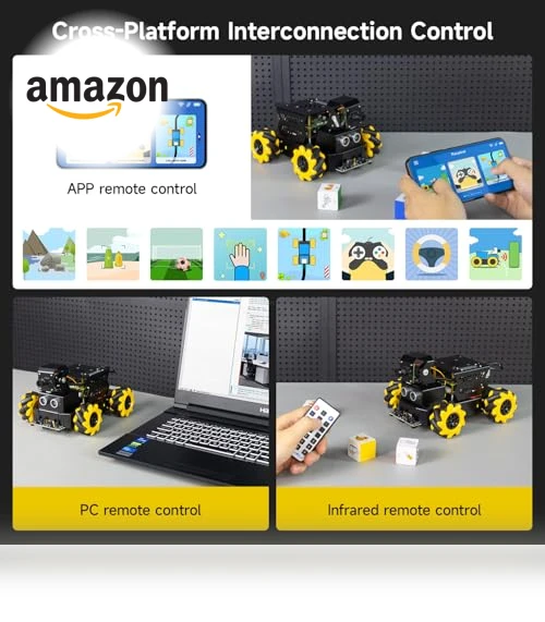AI Vision Robot Car with 2DOF HD Camera — Robotic Enhancements, Yahboom