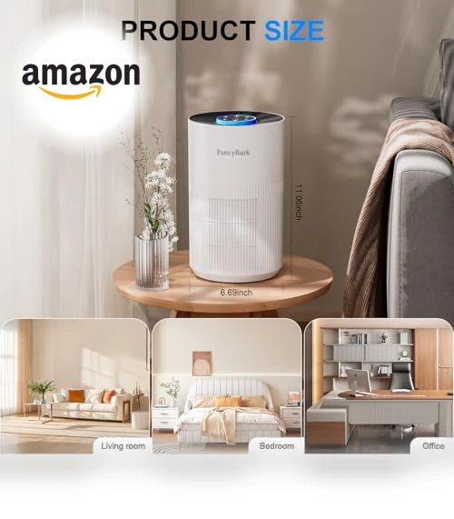 Air Purifier with Sleep Mode & Aroma Function — Activated Carbon Air Purifiers, FancyBark