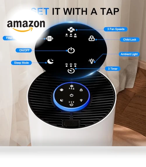 Air Purifier with Sleep Mode & Aroma Function — Activated Carbon Air Purifiers, FancyBark