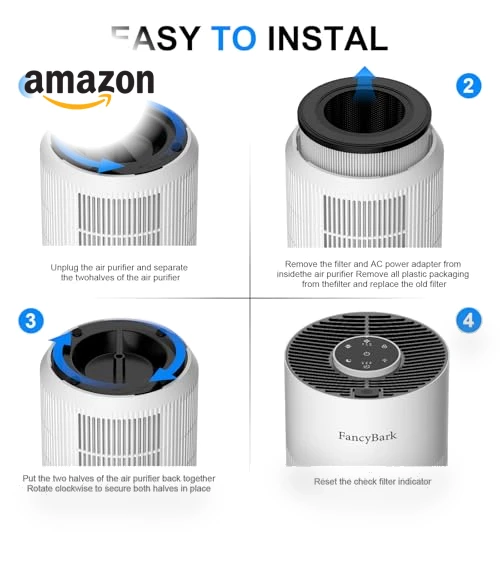 Air Purifier with Sleep Mode & Aroma Function — Activated Carbon Air Purifiers, FancyBark