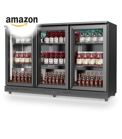 Commercial Back Bar Cooler with 3 Doors — Drink Coolers, ROVSUN