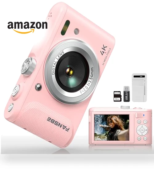 Compact Portable 4K Digital Camera — Compact Digital Cameras, Fansbe Smart