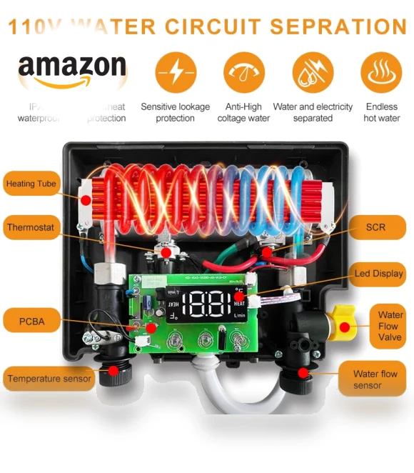 Electric Tankless Water Heater — Instant Hot Water Solutions, HNK