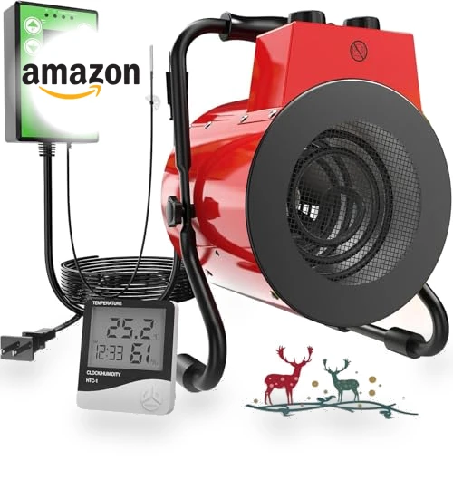 Greenhouse Heater with Adjustable Thermostatic — Portable Heating Solutions, Karveden