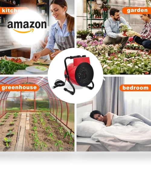 Greenhouse Heater with Adjustable Thermostatic — Portable Heating Solutions, Karveden