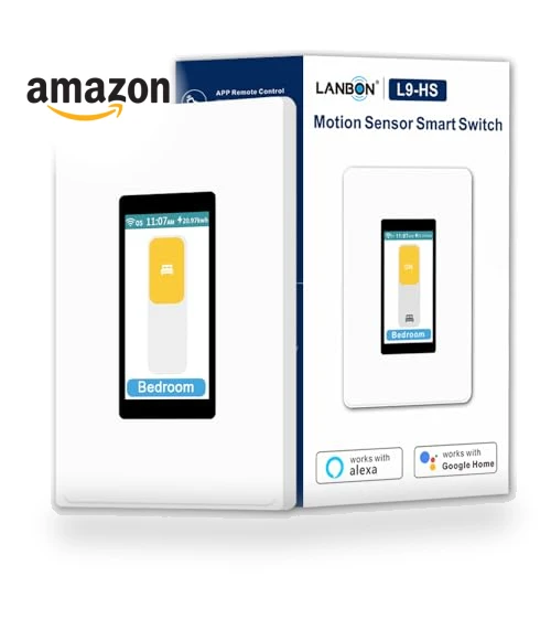 LCD Smart Light Switch with Motion Sensor — Dimmer Switches, LANBON