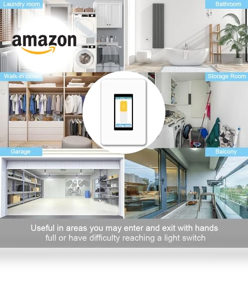 LCD Smart Light Switch with Motion Sensor — Dimmer Switches, LANBON