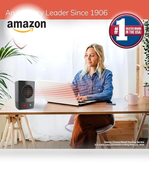 MyHeat Mini Personal Ceramic Space Heater — Portable Heating Solutions, Lasko