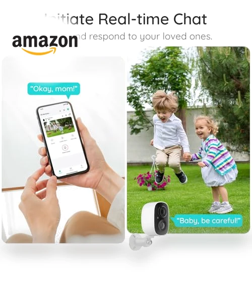 Outdoor Security Camera Wireless 2K — Security Cameras, CURISEE