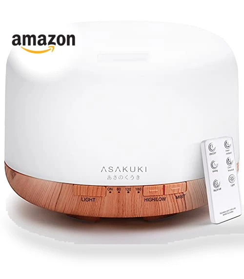 Premium Essential Oil Diffuser with Remote Control — Diffusers, ASAKUKI