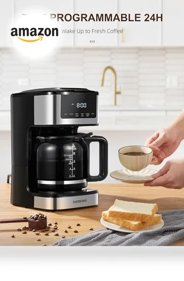 Programmable Drip Coffee Maker — Brewing Excellence, Ihomekee