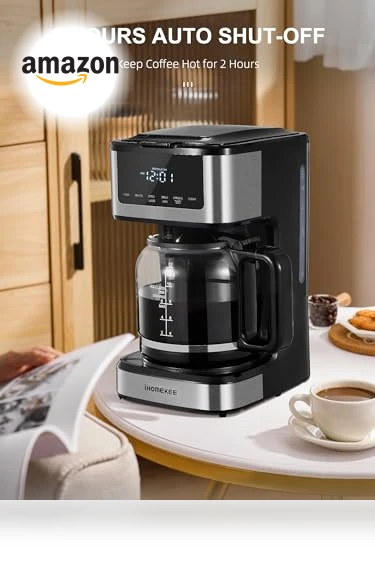 Programmable Drip Coffee Maker — Brewing Excellence, Ihomekee