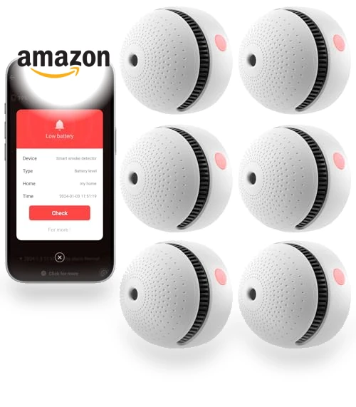 Smart Smoke Detector with 10-Year Battery — Smoke Detectors, Soewolit