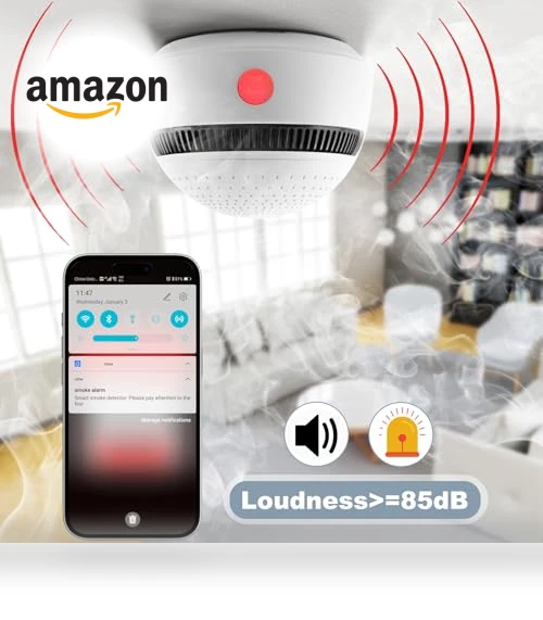 Smart Smoke Detector with 10-Year Battery — Smoke Detectors, Soewolit