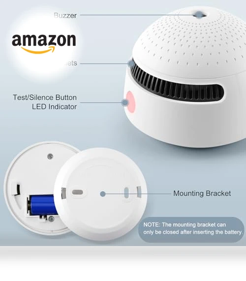 Smart Smoke Detector with 10-Year Battery — Smoke Detectors, Soewolit