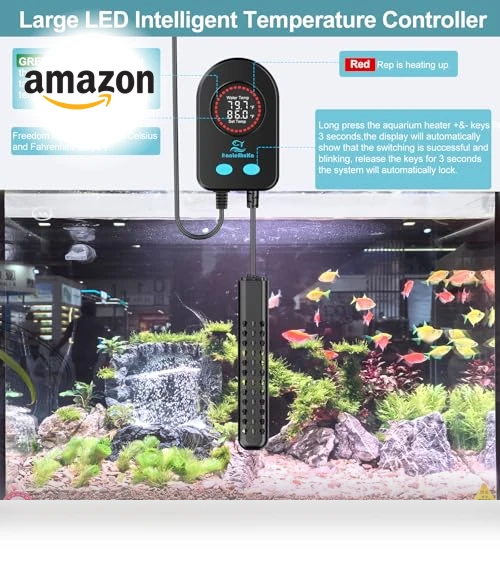 Submersible Aquarium Heater — Heaters & Chillers, HANLESHUKA