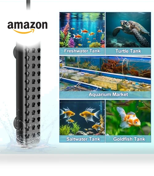 Submersible Aquarium Heater — Heaters & Chillers, HANLESHUKA